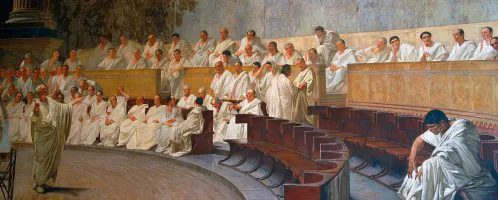 Cicero denouncing Catiline, Cesare Maccari