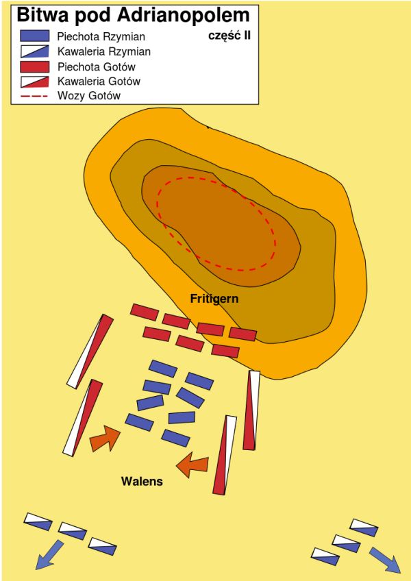 Plan bitwy pod Adrianopolem, II etap