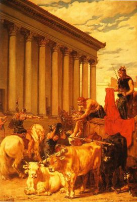 Ransacking Rome by the Visigoths, Évariste- Vital Luminais