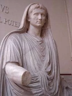 Via Labicana Augustus - sculpture of Augustus as Pontifex Maximus