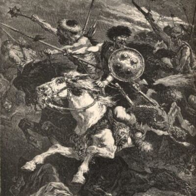 The Huns at the Battle of Chalons, Alphonse de Neuville