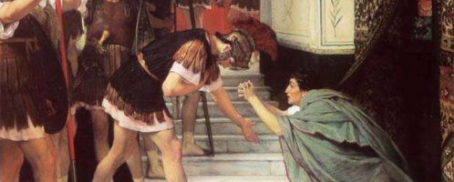 Ogłoszenie cesarzem Klaudiusza, Lawrence Alma-Tadema