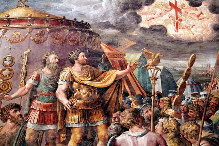 Objawienie się krzyża Konstantynowi, Paul Rubens