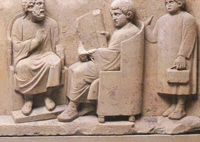 Nauczyciel i rzymski uczeń
