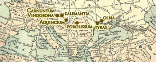 Roman cities closest to the Polish borders