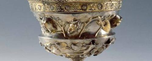 Richly decorated Roman cup