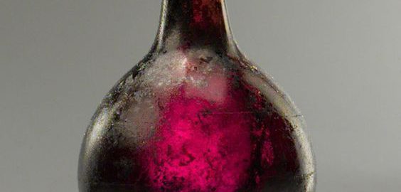 Beautiful Roman glass bottle