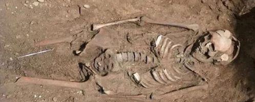 Discovered skeleton of a 25-year-old Visigoth woman