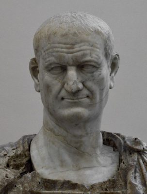 Marble bust of Emperor Vespasian