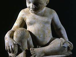 Roman boy-shaped fountain