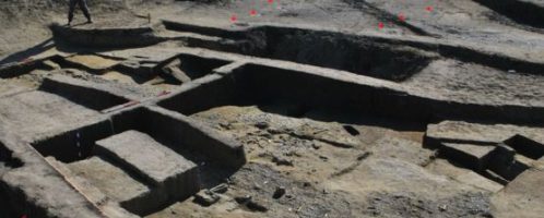 Defensive trench and Roman fort in Kent