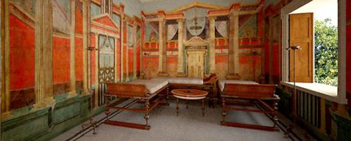 Reconstructed Roman room