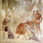 Roman fresco depicting punishment of Theban queen Dirce