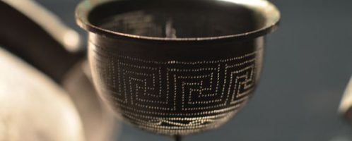 Decorated Roman colander