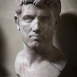 Roman marble bust of young man
