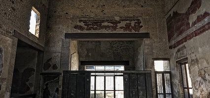 Well-preserved atrium at domus in Herculaneum