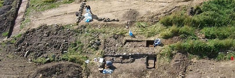 Remains of Roman road in England were discovered