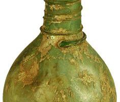 Green Roman bottle