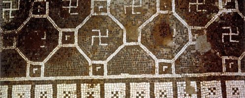 Swastika on Roman mosaic floor