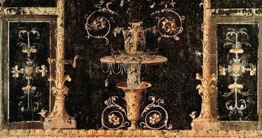 Fresco showing Psyche with flowers