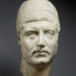 Flamin head from the middle of the 3rd century CE
