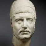 Flamin head from the middle of the 3rd century CE