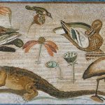 Rzymska mozaika ukazująca zwierzęta