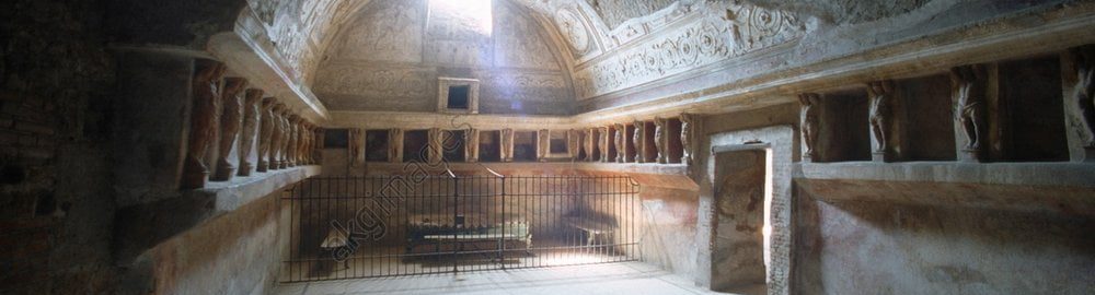 Tepidarium in Pompeian thermal baths