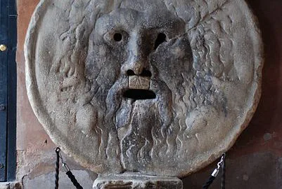 The mouth of truth - a Roman medallion