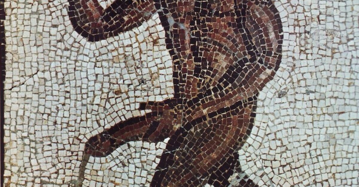 Roman Erotic Mosaic Showing Black Slave Imperium Romanum