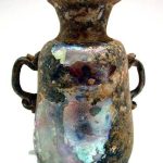 Glass Roman bottle