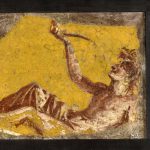 Rzymski fresk ukazujący pijącego mężczyznę
