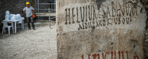 Roman election slogans were discovered in Pompeii