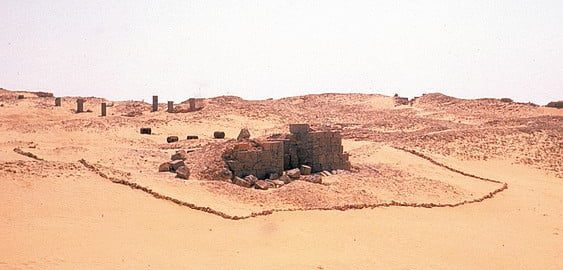 Północna brama obozu rzymskiego w Bu Njem w Libii