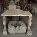 Roman marble table from Pompeii