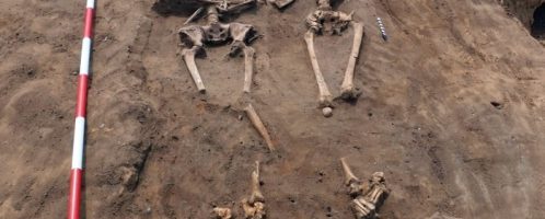 Skeletons from Roman times were found in Lincolnshire