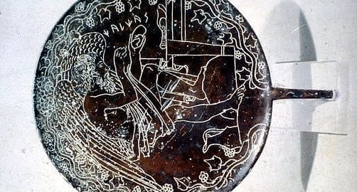 Etruskie lusterko z brązu