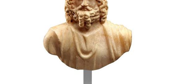 A bust of Jupiter Serapis