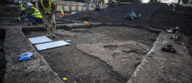 Roman houses were discovered in Colchester