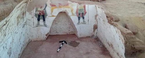 Tombs and wall paintings from Roman times were discovered in Egypt