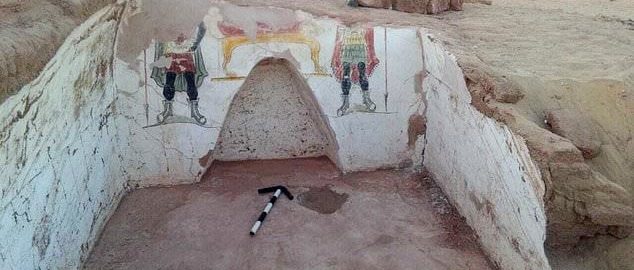 Tombs and wall paintings from Roman times were discovered in Egypt