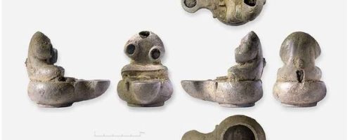 A lamp was discovered in a Roman villa in England