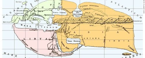 World map according to Strabo