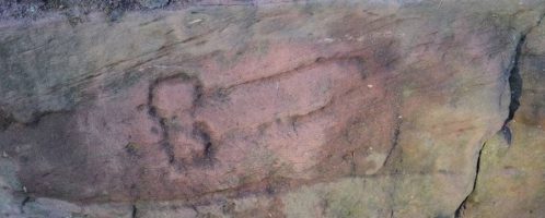 A Roman drawing of a phallus has been discovered near Hadrian's Wall