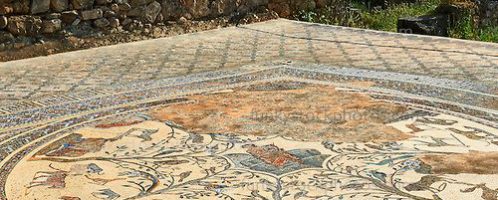 Beautiful Roman mosaic in Volubilis