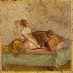 Para kochanków na rzymskim fresku