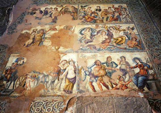 Mozaika z triclinium Domu Aiona