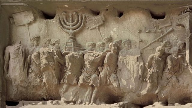 Relief of the Arch of Titus in Rome