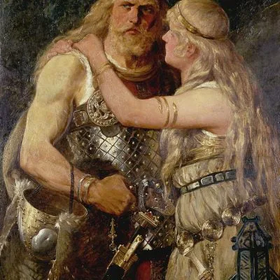 Arminius says goodbye to his wife