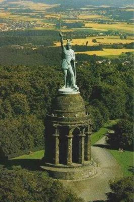 Monument of Arminius erected in 1875